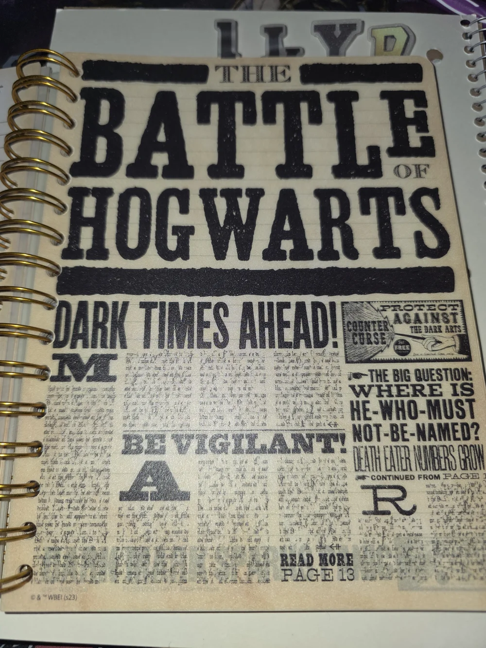 Harry Potter Daily Prophet 'Undesirable No.1' Notebook